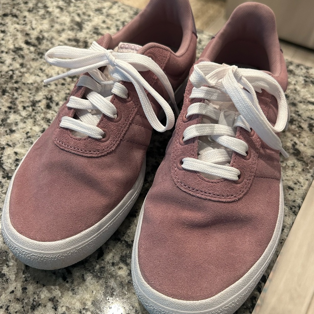 adidas Pink Sneakers Suede Canvas Low-Top
